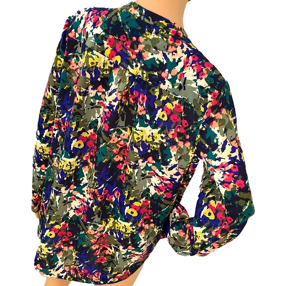 ๐ J. CREW | VIBRANT FLORAL BLOUSE SZ S - Picture 5 of 16
